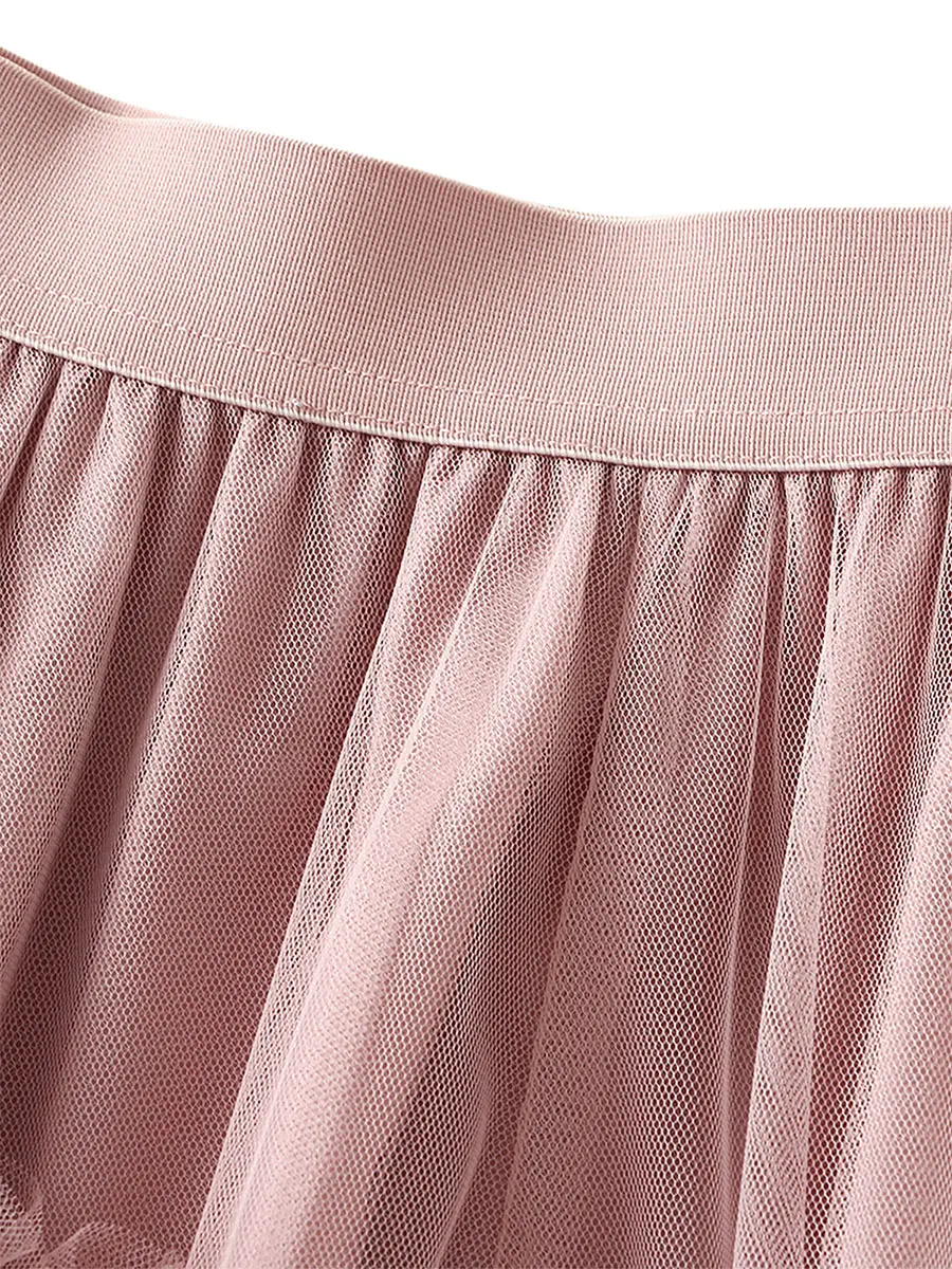 

Women s Multilayer Ruffles Tulle Skirt A-Line Fairy Elastic Waist Skirts Cake Skirt Long Party Skirt