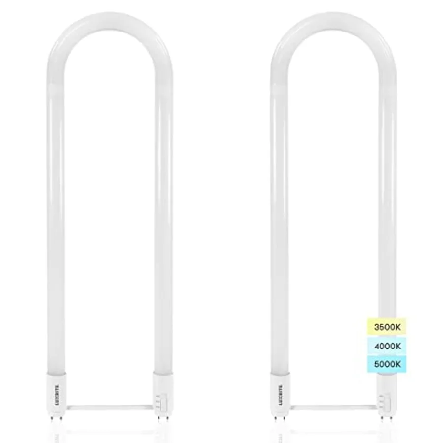 

U Bend LED Tube Light T8 T12 17.5W 32W Equivalent 3 Colors 3500K 4000K 5000K 2100 Lumens Fluorescent Light Tube Replacement Dir