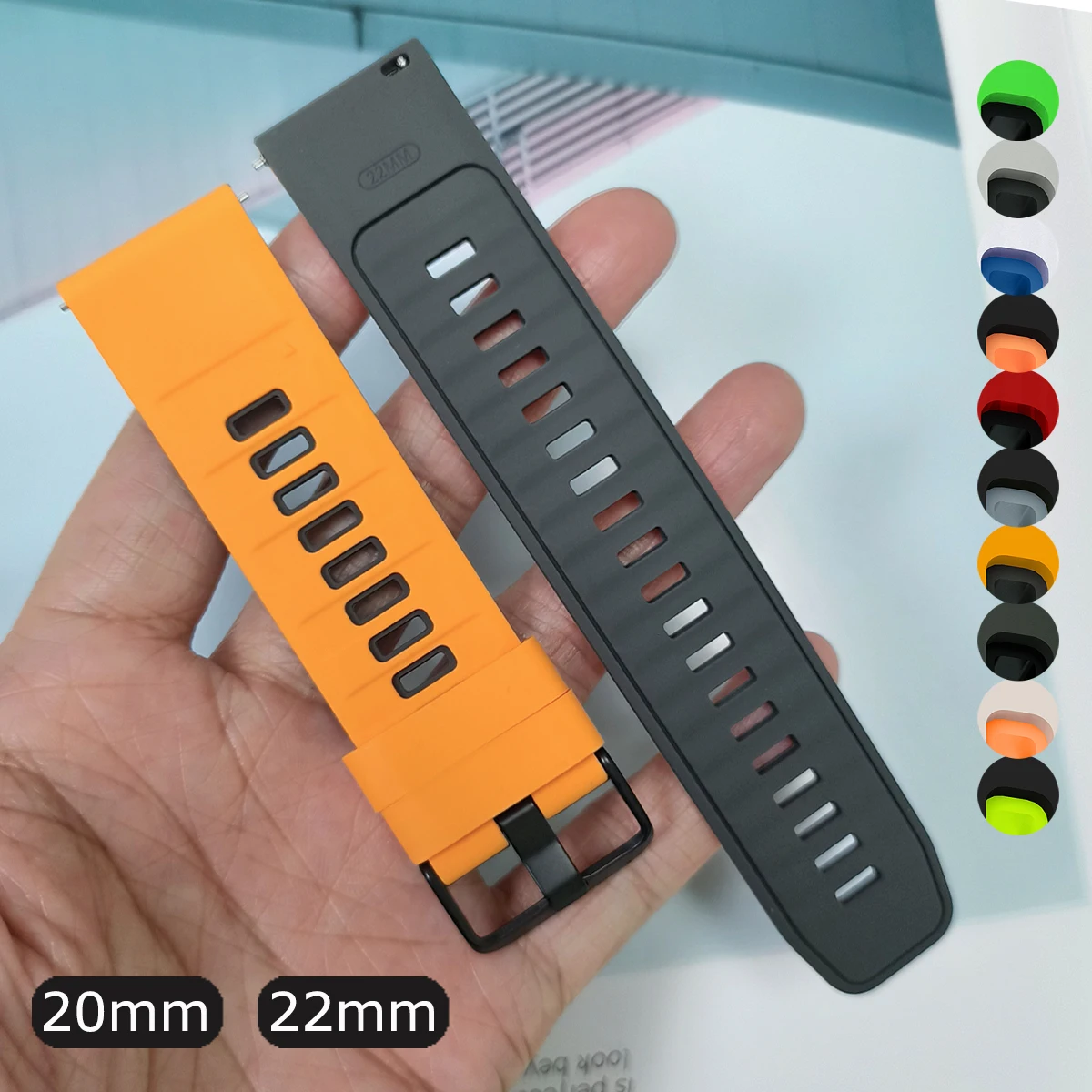 20mm 22mm Sports Band For COROS PACE 4 Pro Silicone Wristband Bracelet Correa For COROS PACE 4 3 2APEX/APEX 2 2Pro 4 42mm Strap