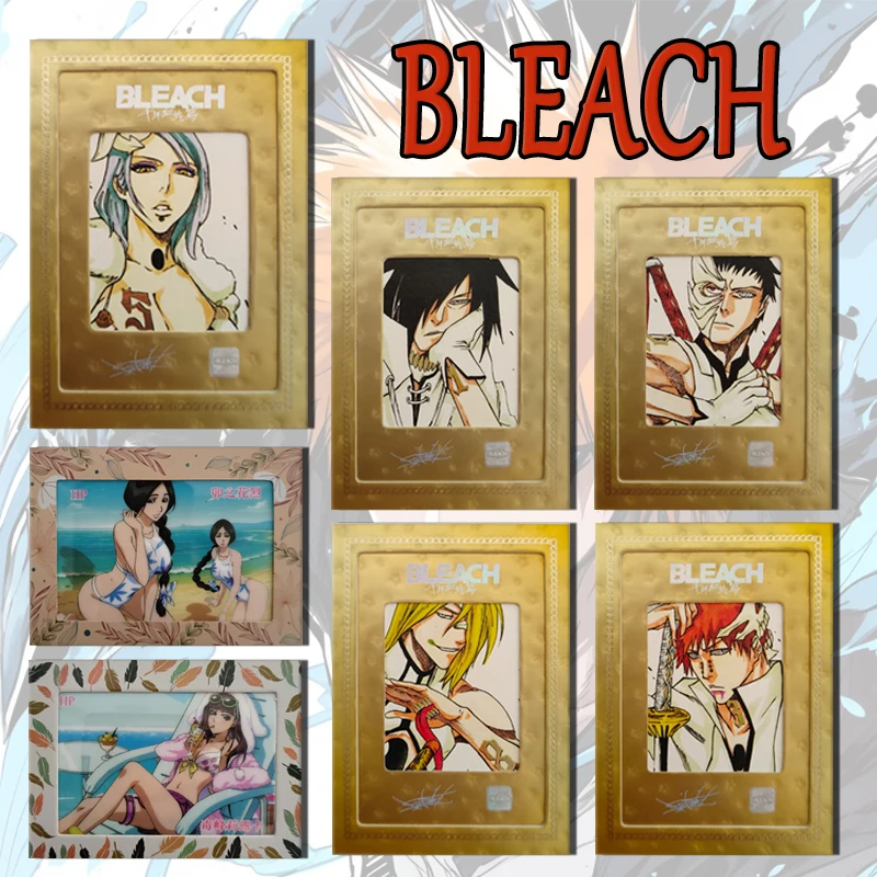 Leica BLEACH HP card Kuchiki Rukia Neliel Tu Oderschvank Unohana Retsu Ichimaru Gin boy Toy collection Birthday Christmas gift