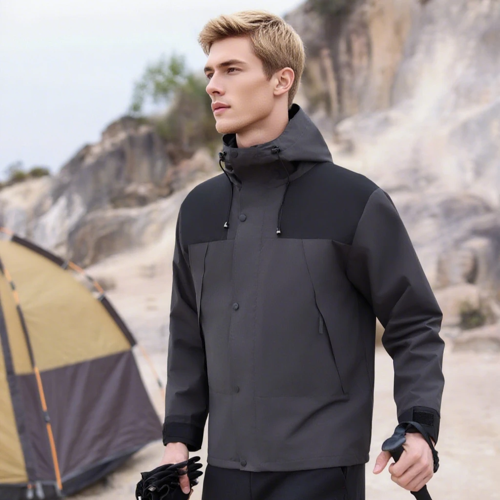 

2025 Unisex Hooded Three-proof Windbreaker Outdoor Jacket Men Women ​​Long-sleeved Coat Thermal Autumn Winter Trekking Gear​​