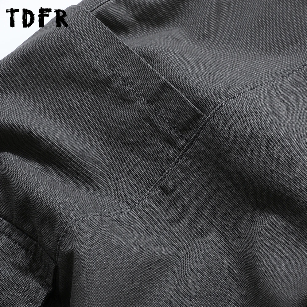 Pantalones Cargo con múltiples bolsillos para hombre, Color sólido, estilo Safari, Retro, cintura elástica, holgados, empalmados, pantalones de pierna ancha para hombre