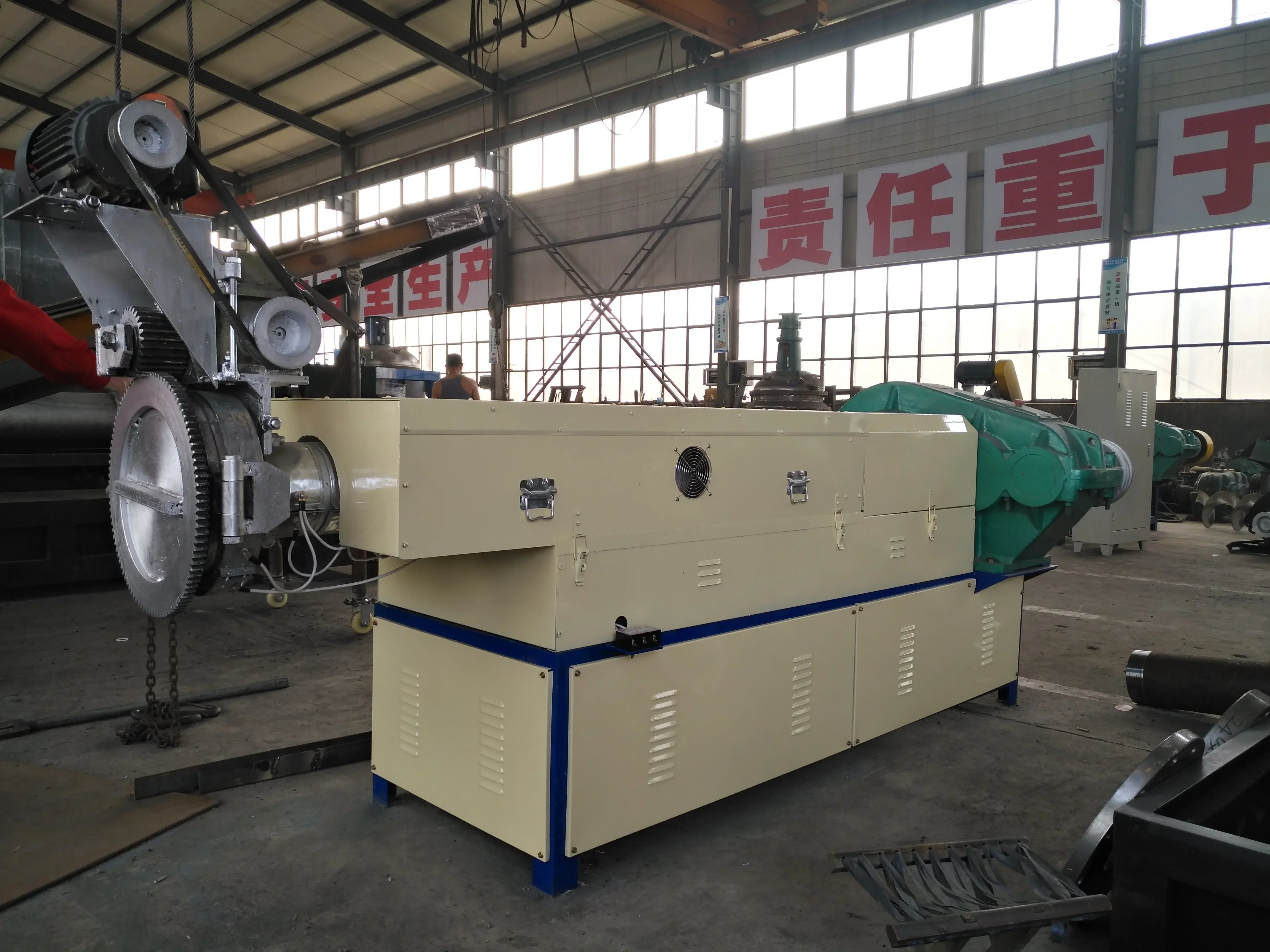 KEDA Brand SJ105 PP/PE Plastic Recycling Single Stage Water Cooling Pelletizer Motor Manufacturing Plant Provided Size 40 Cr