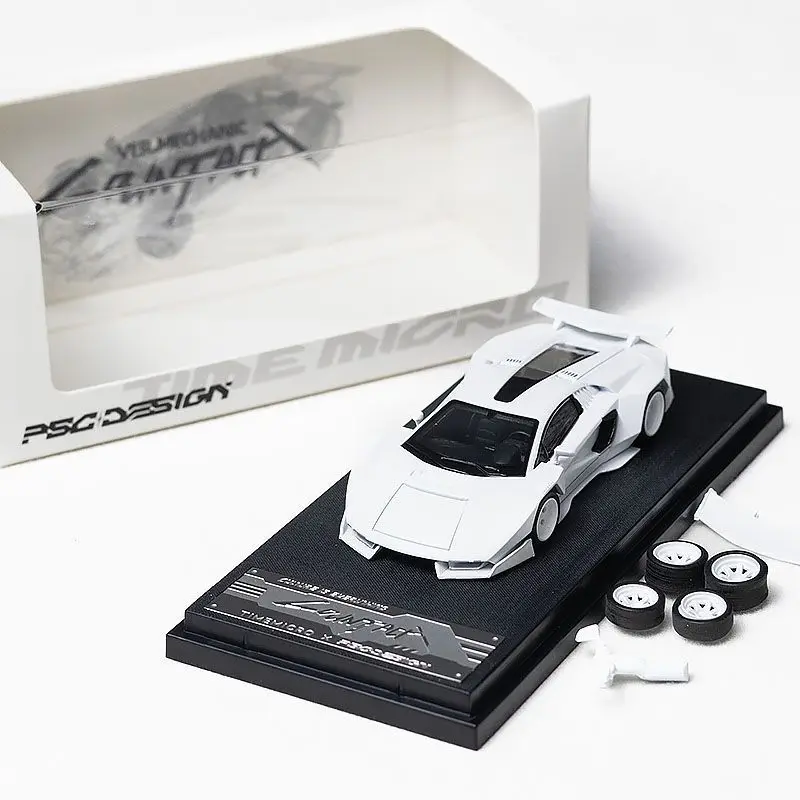 

Diecast TimeMicro 1:64 Scale PSC Lambburki Contash Alloy Car Model Collectible Toy Gift Souvenir Display Ornament