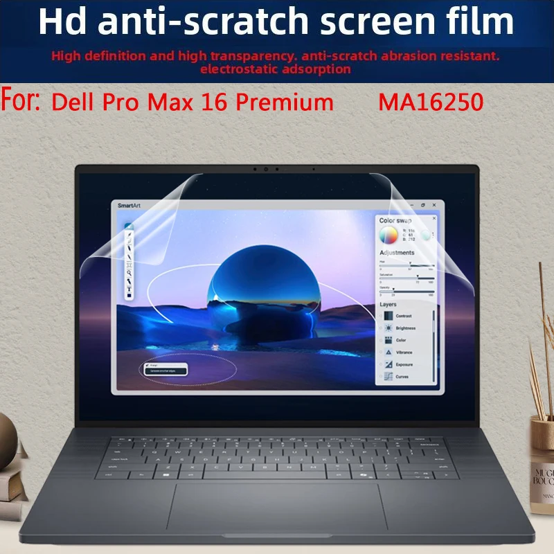 For 16-inch Dell Pro Max 16 Premium MA16250 Laptop Screen Protective Film Anti-blue Film Anti-reflective Film Toughened Film