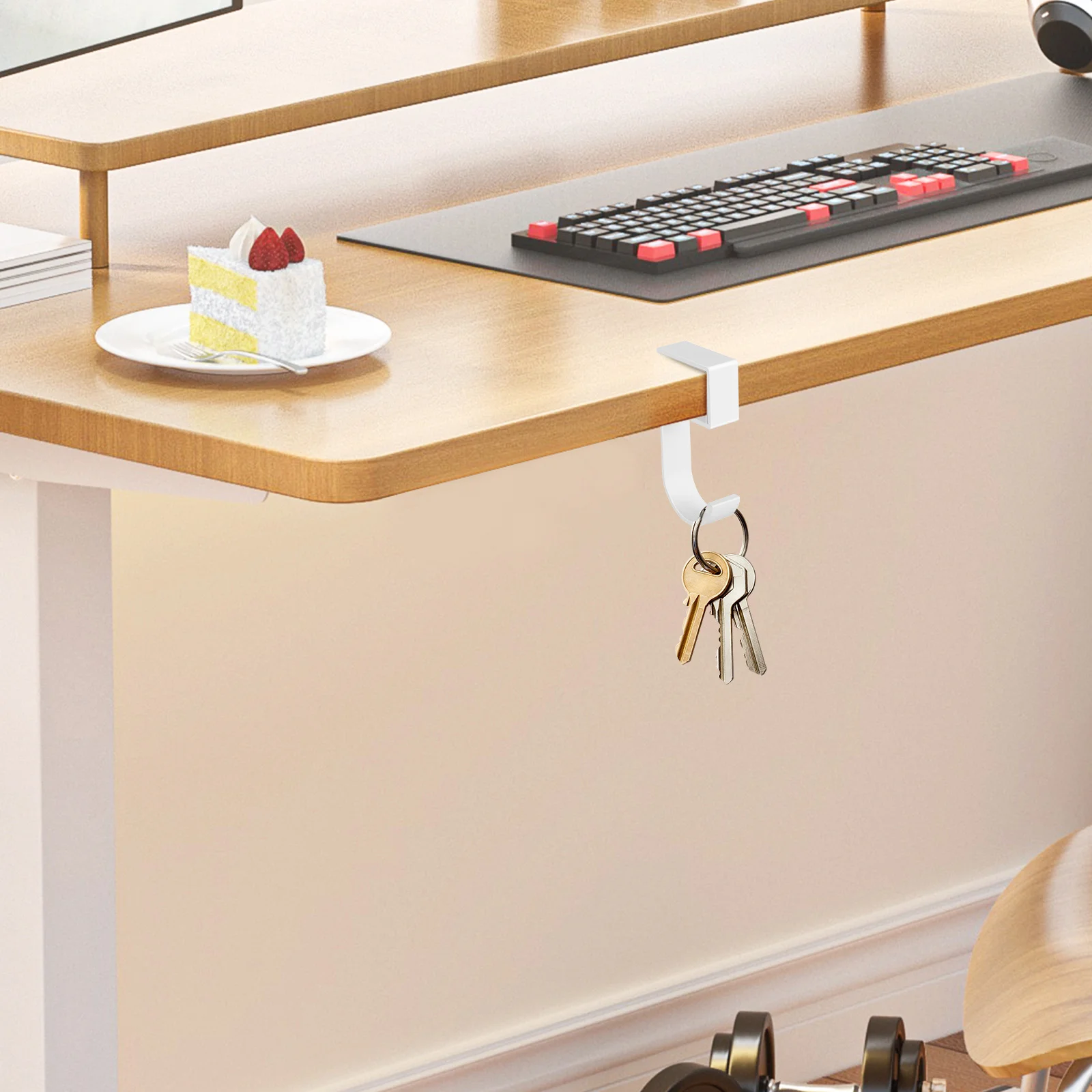 

4Pcs Desk Purse Hooks Portable No Drill Handbag Holder Table Backpack Hanger Saving Organizer Purse Hook for Table