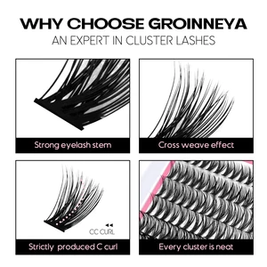 False Lash Extensions Clusters Set, Lash Bond Seal, Tool Applicator, Mix, Makeup Kit 12 Main Sales Makeup Kit - №10