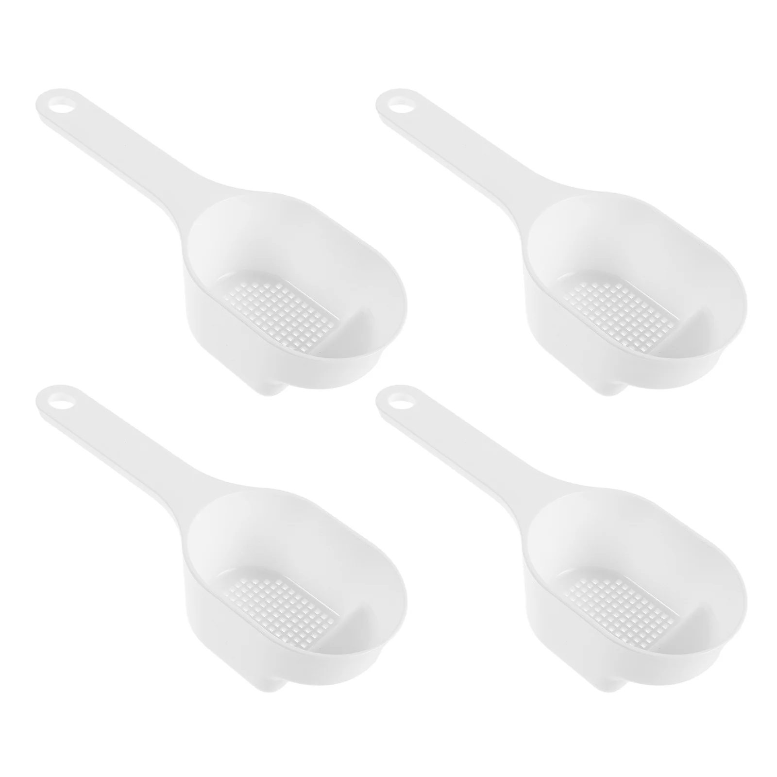 

4Pcs Powdered Sugar Sifter Fine Mesh Strainer Lightweight Plastic Flour Shaker Kitchen Baking Tool Cocoa Dispenser Seamless