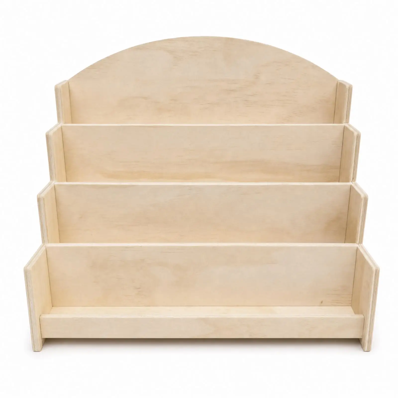 Stepped Display Rack Desktop Postcard Display Rack 4-Tier Card Holder with Tiers