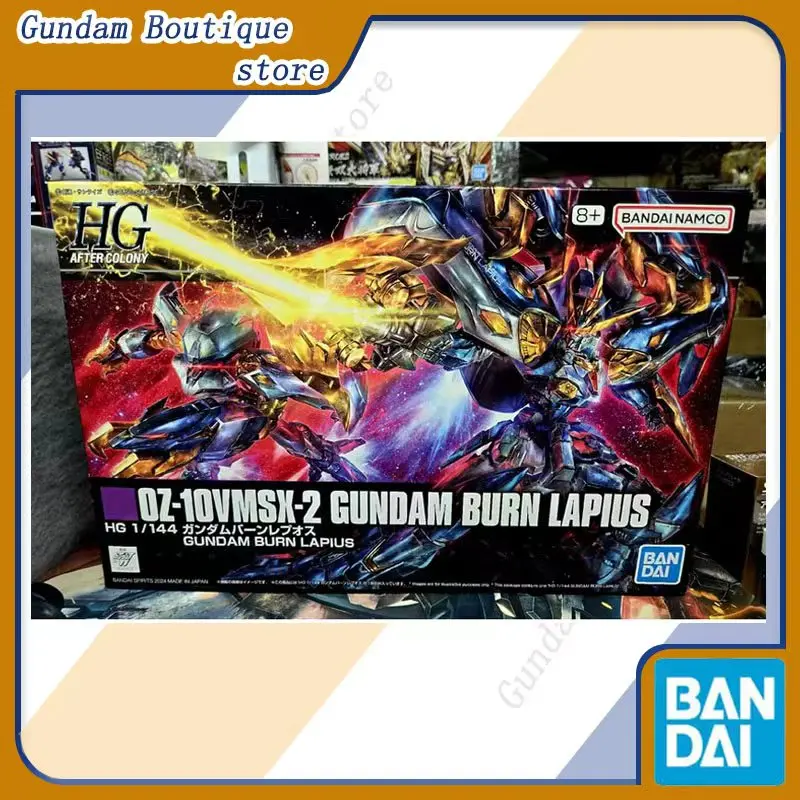 

Bandai натуральная HG OZ-10VMSX-2 Gundam BURN LAPIUS аниме фигурка робота Коллекционная сборная модель игрушка орнамент подарок детям