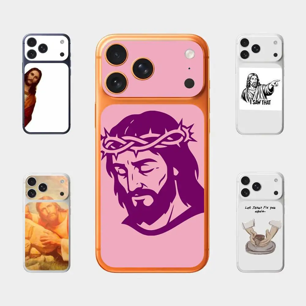 

Jesus I Saw That Plain Decal Skin for iPhone17 Pro Max Mini Back Film Cover Wrap Screen Protector Anti-scratch Durable Sticker