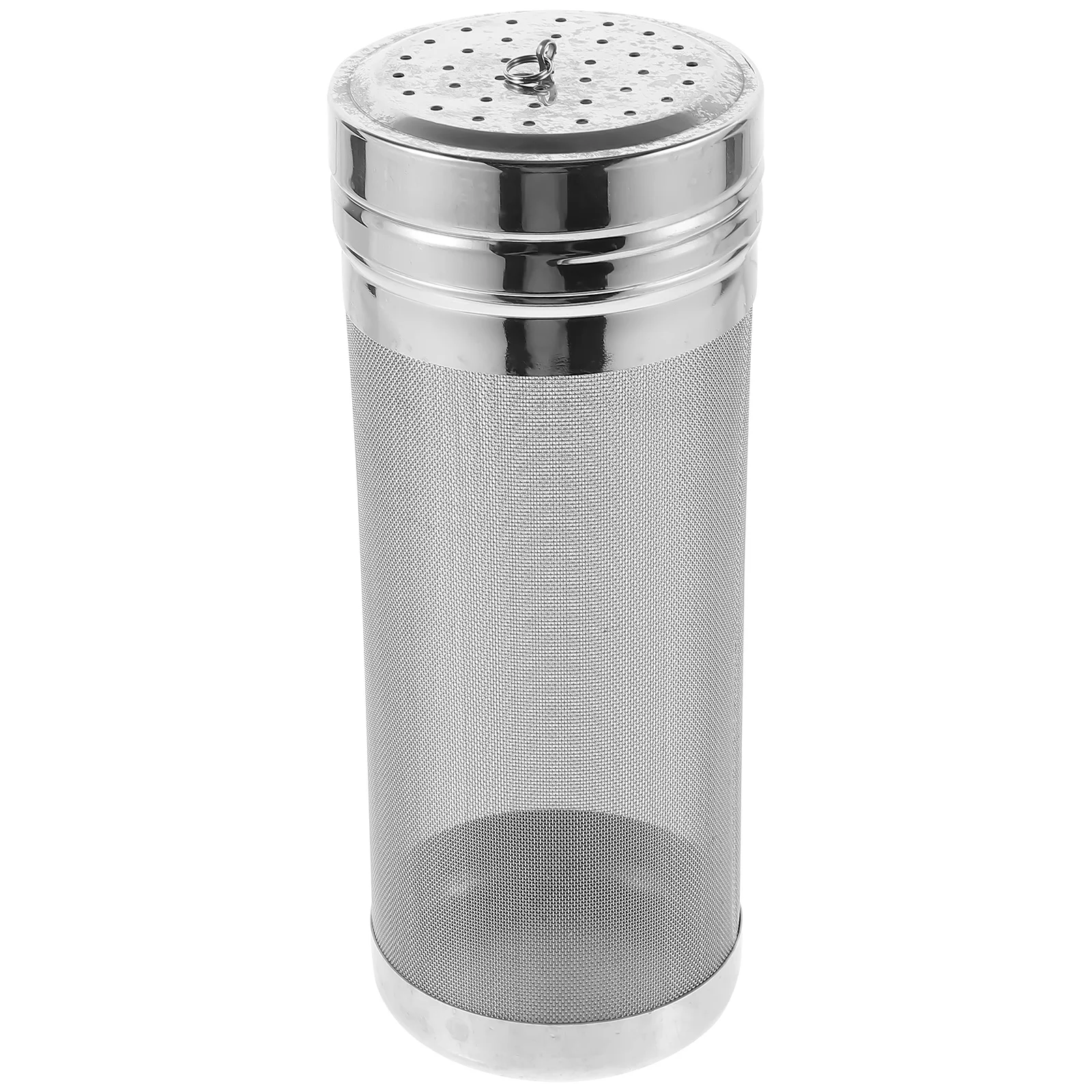 

Beer Brewing Filter Stainless Steel Mesh Hop Strainer with Lid for Home Brew Wine-Making Filtering Gadget Hop Filter