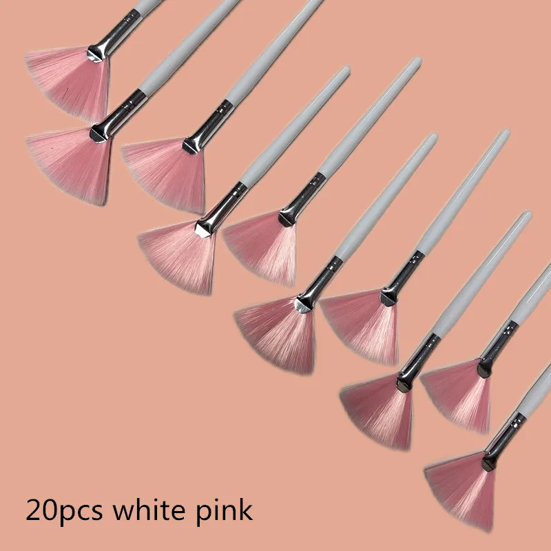 10/20/50 stuks Waaiervorm Foundation Make-up Kwasten Multifunctionele Gezichtsmasker Borstel Essentiële Olie Vrouwen Beauty Makeup Tools Borstel
