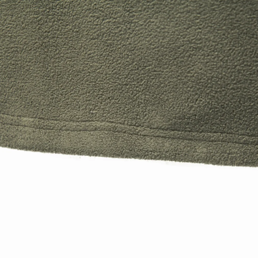 AIOPESON Herren Fleece-Sweatshirt mit mehreren Taschen, Stehkragen, Druckknöpfen, einfarbig, lässiger Outdoor-Pullover, warm für Herbst und Winter. – Detail 16