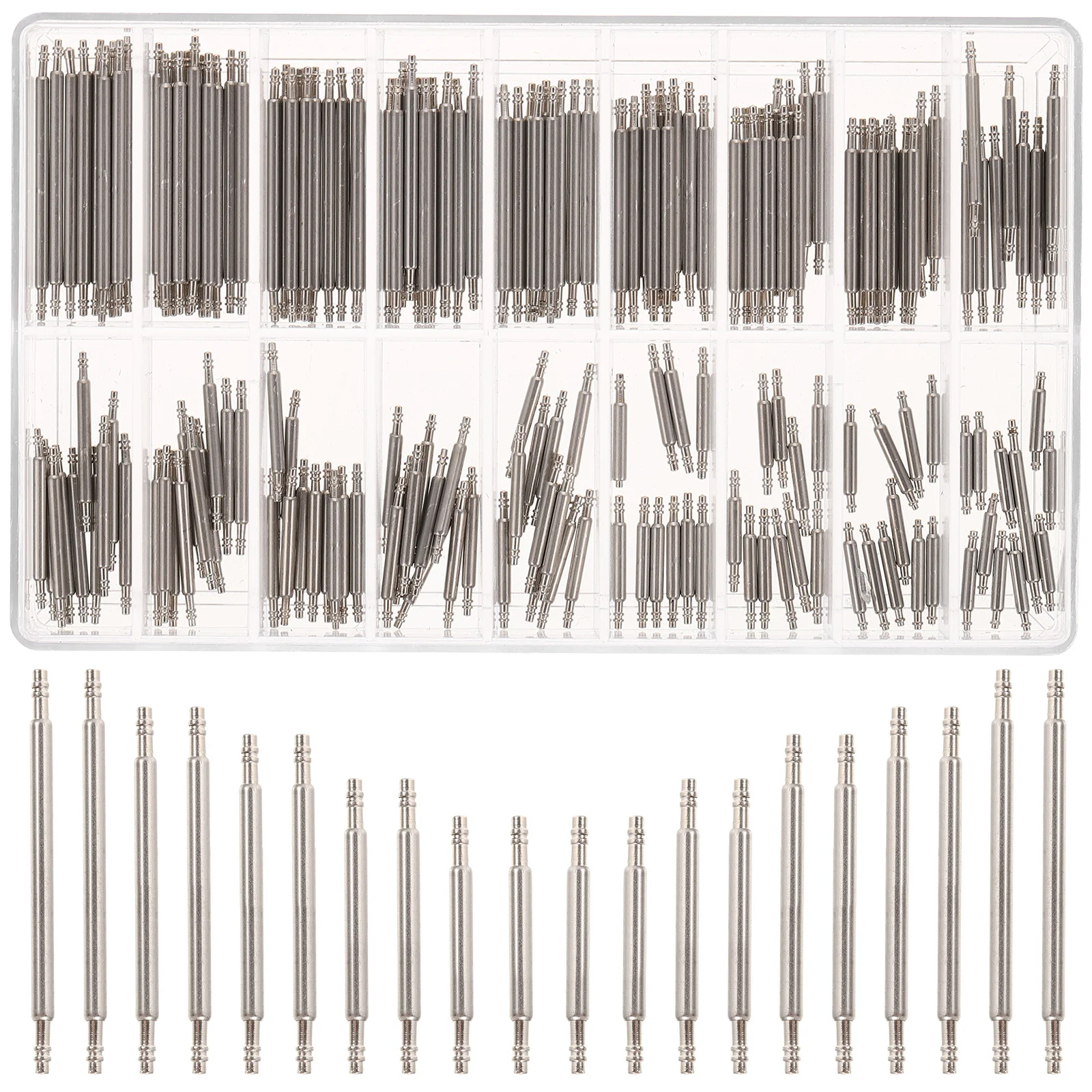 180 Pcs Strap Connecting Shaft Watch Band Repair Kit Watchband Pin Replacement Stainless Steel Watchstrap Fix