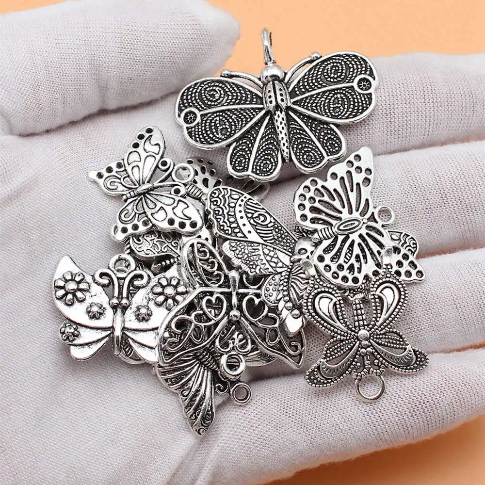 Dragonfly Butterfly Mix Set Charms Accesories Items Supplies For Jewelry