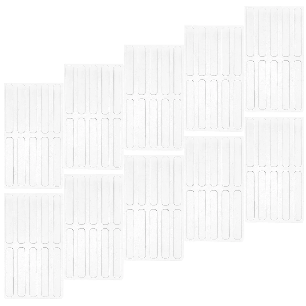 

10 Sheets Clear Cabinet Door Bumpers Silicone Anti Collision Pad for Drawer Sliding Furniture Protector 63x10x2 5cm