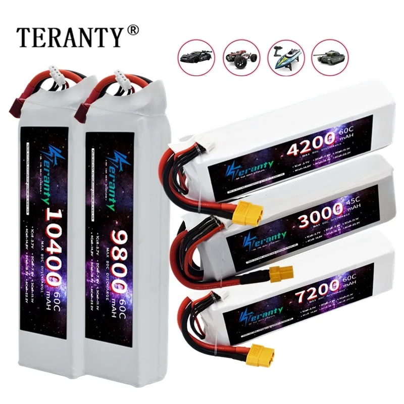 11.1V bateria 3S bateria Lipo 1500mah 2200mah 3000mah 4200mah 6000mah 7200mah 9800mah 10400mah 45C 60C dla samochód drona RC