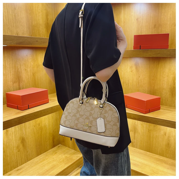 Elegante bolso bandolera de cuero para mujer, bolso de mano cruzado, bolso de diseño, bolso tipo tote, moderno y lujoso.