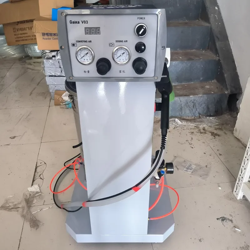 for Gaika V03 Electrostatic Manual Powder Spraying Gun Uniform Coating Effect 1 Year Warranty