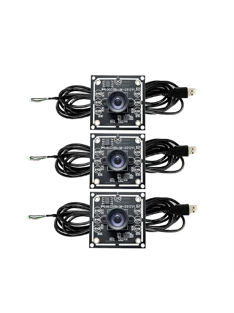 3 Stuks 100 Graden Camera Module 1mp Ov9732 1280X720 Usb Gratis Driver Handmatige Focus, Met 2 Meter Kabel Voor Winxp/7/8/10 - afbeelding 2