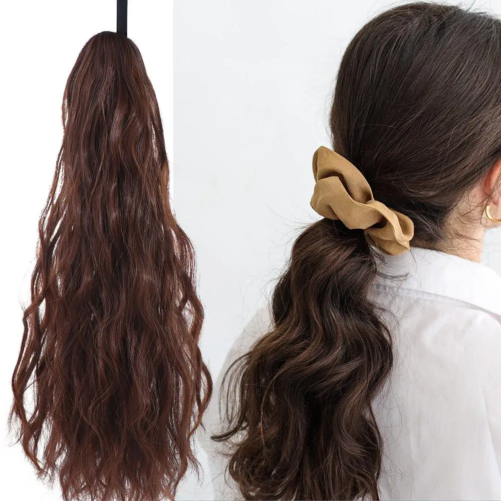 

Heat Resistant Fiber Wavy False Hair Accessories Long Curly Ponytail Wig Claw Clip Ponytail Hair Extension Pony Tail Hairpiece