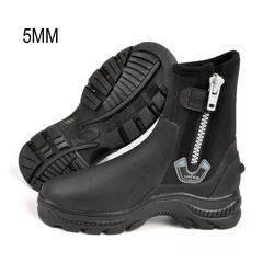 Botas de neopreno para caza subacuática, zapatos antideslizantes para buceo, mantener el calor, pesca submarina, kayak, natación a la deriva, 5MM