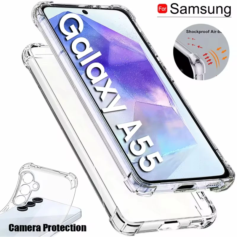 Anti-drop Fall Für Samsung Galaxy A55 A54 5G A15 A35 A25 A34 A14 A24 A33 A53 A13 A32 a73 A52 A12 A16 A56 A36 A26 Klare Abdeckung
