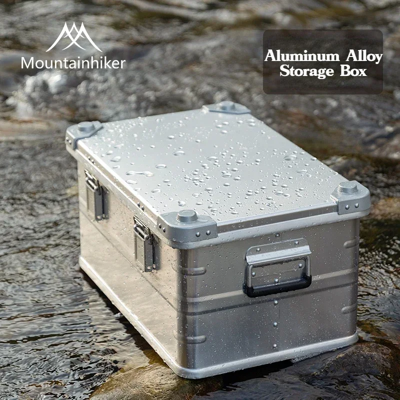 30-80L Camping Picnic Travel Aluminum Alloy Large Capacity Box Accessories Storage Bag Hiking Accessories Outdoor Storage