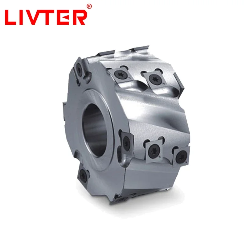 

LIVTER Helical Cutter For Spindle Machine 4-Side Moulder 6T Apply Wood Machine Flat Cutterhead Sprial Planing Cutter Head