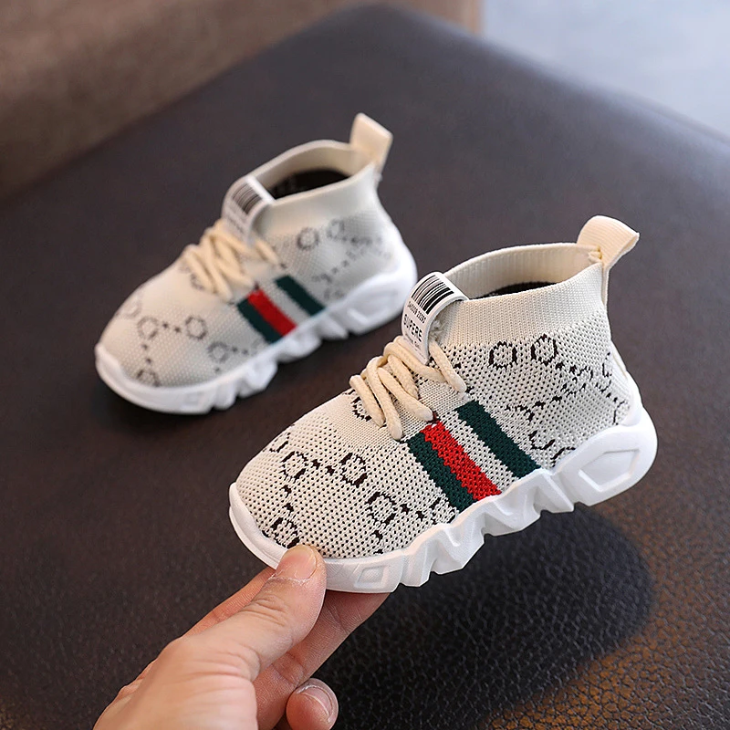 Kid Baby First Walkers Shoes 2022 Spring Infant Toddler Shoes Girls Boy Casual Mesh Shoes Soft Bottom Comfortable Non-slip Shoes