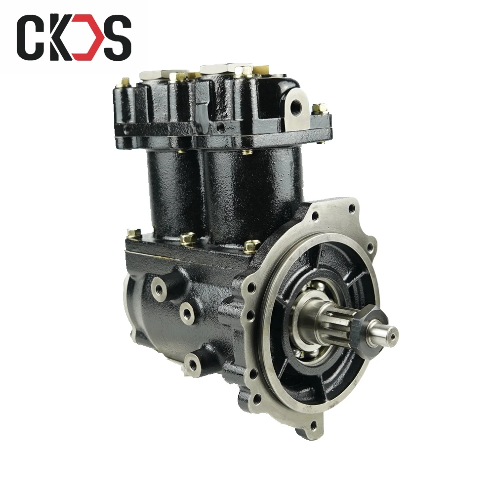 Hot Sale Truck Brake Parts Twin Cylinder Truck Air Brake Compressor For Mitsu bishi 6D24 Engine