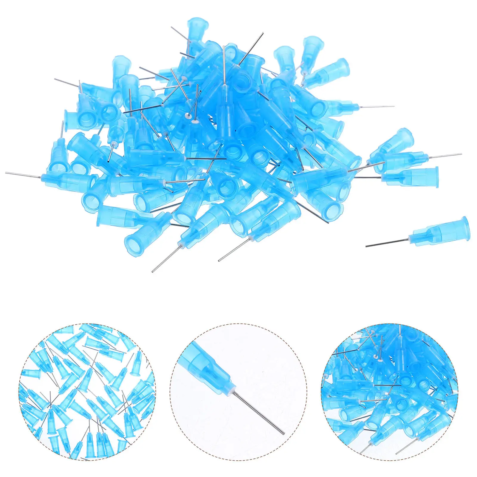 100Pcs Precision Flexible Dispensing Needle Tip for Adhesive Glue Epoxy Resin Industrial Coating High-Frequency Manual Auto