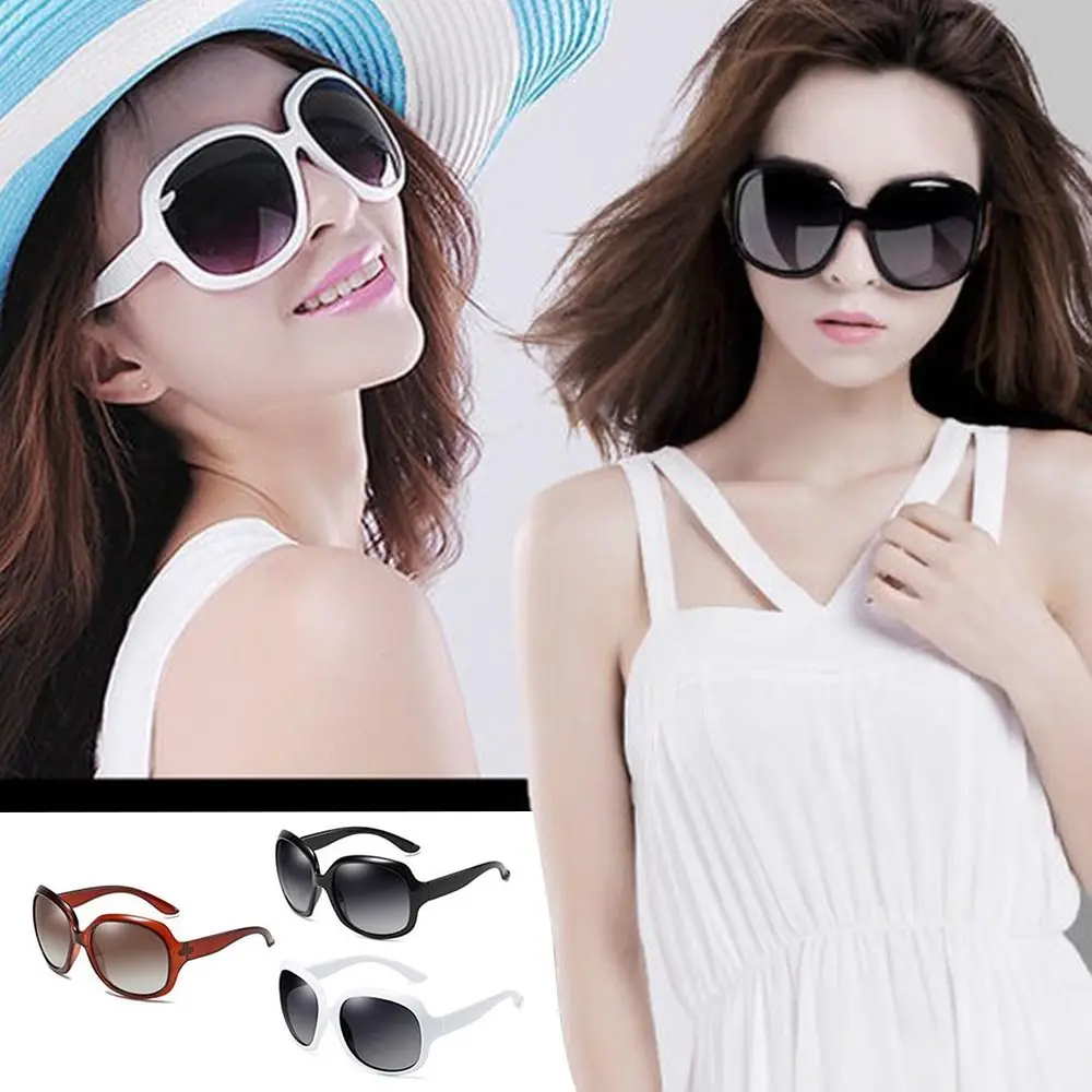 New Shades Sunglasses for Women UV 400 Elliptical Frame Vintage Eyewear Square Oversized Sunglasses for Women & Men