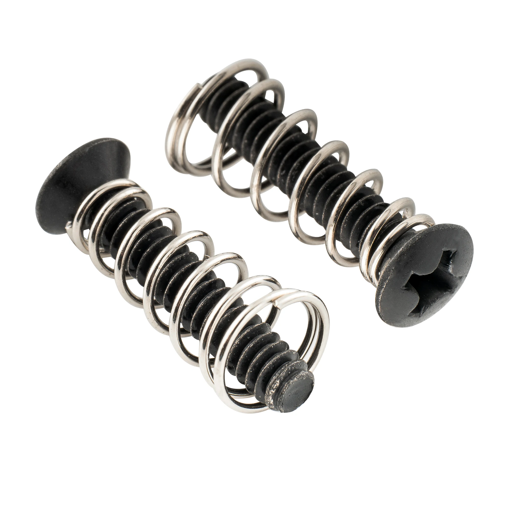 Musiclily Ultra UNC#6-32X3/4 Inch Stainless Steel Single Coil Pickup Screws Springs Set for USA/Mexico Fender ST (Set of 6)