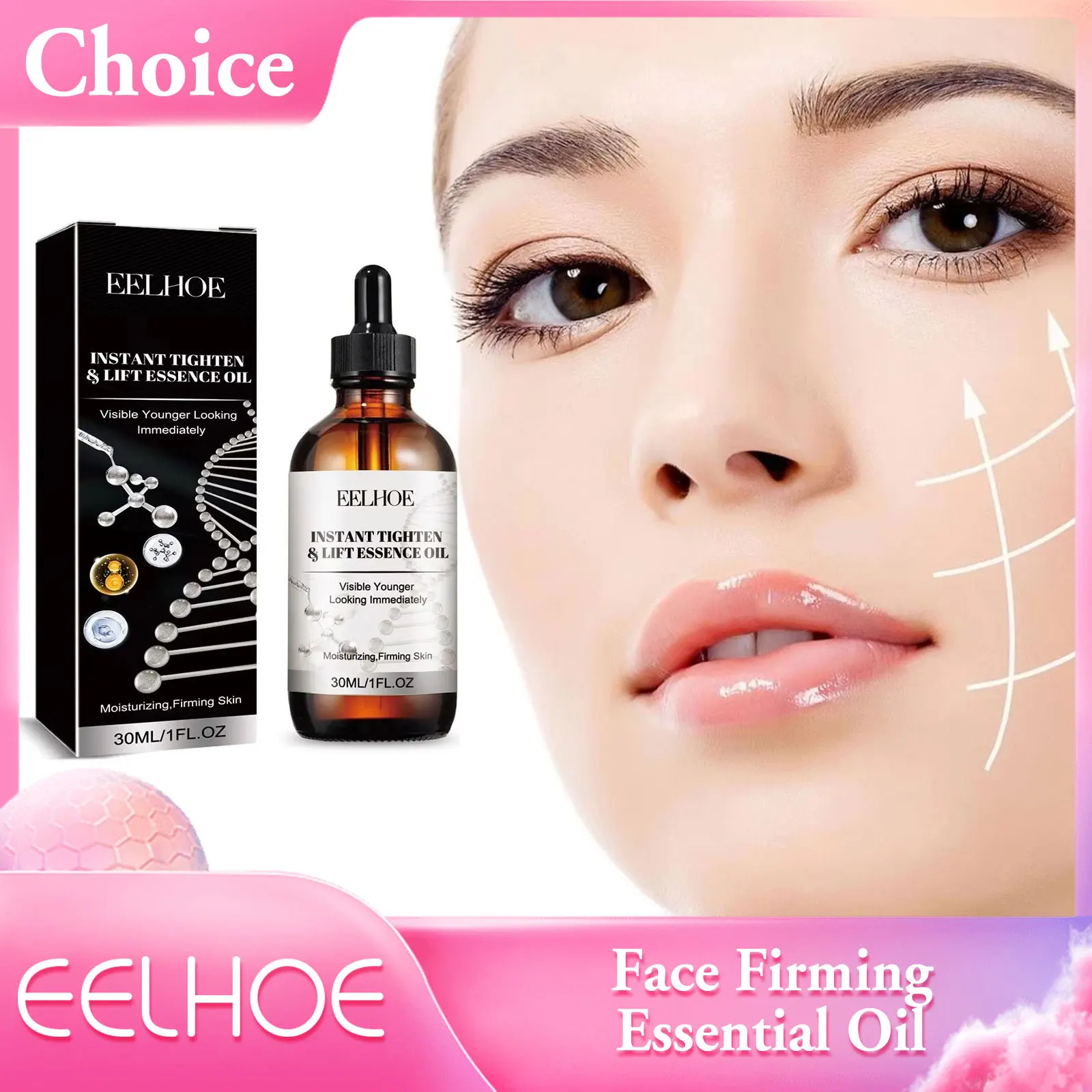 

Hyaluronic Acid Face Essence Oil Moisturizing Shrink Pores Remove Ac-ne Lifting Firming Facial Serum Face Skin Care Product 30ml