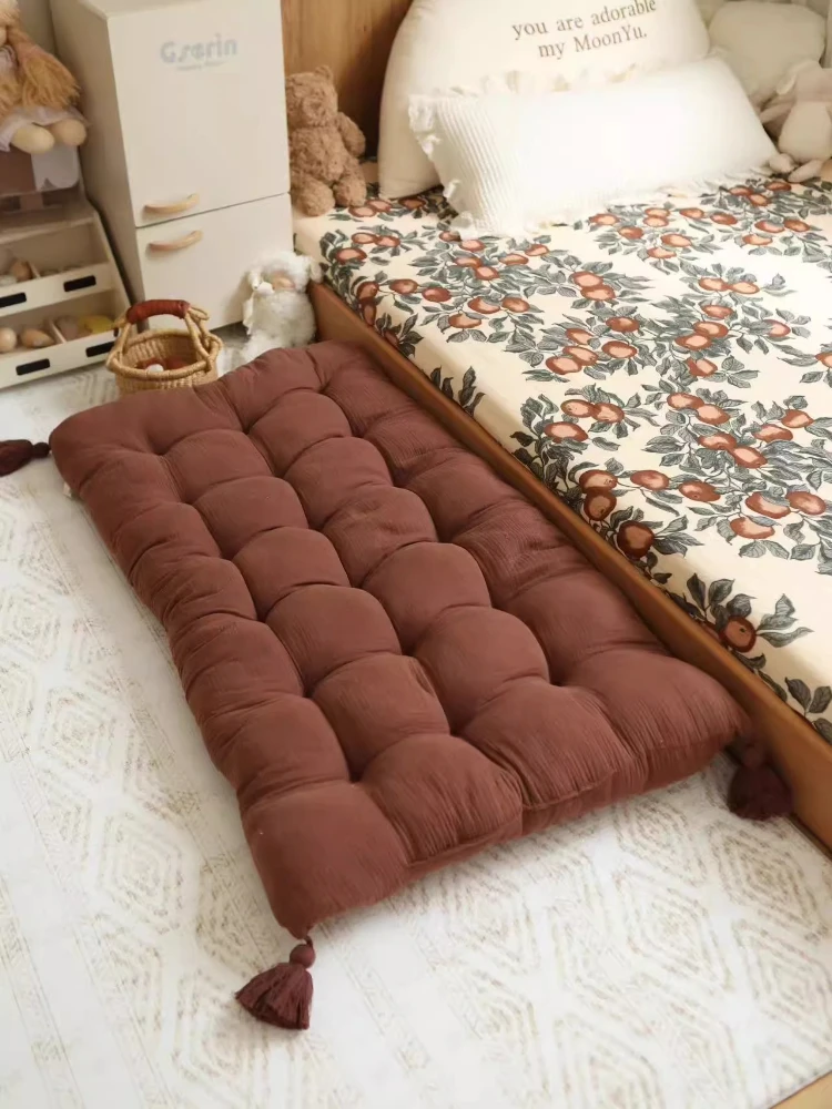 

Sofa Mattress, 110cm Extra Long Cushion, Can Be Used for Sofa Chair Floor, Photo Decoration, Tassel Soft Mattress