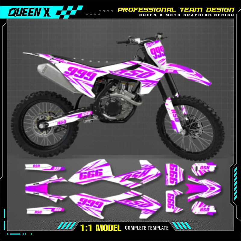

Queen X MOTOR For Husqvarna TC FC 2016 2017 2018 TE FE 2017 2018 2019 Motorcycle Graphics Decal Stickers Kits