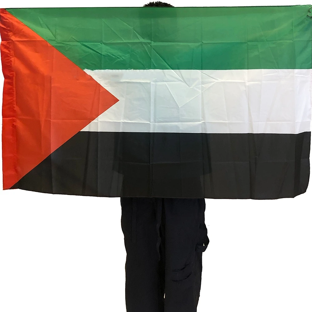 

60 x 90cm/90x150cm Palestine Flag Hanging Polyester Gaza Palestinian Banner for Decoration National Palestine Palestinians Flags
