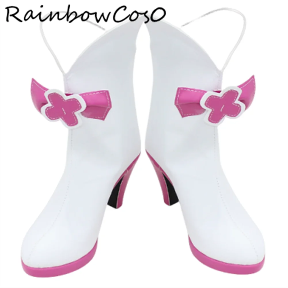 Haruno Haruka Cure Flora Go Principessa Scarpe Cosplay Stivali Gioco Anime Party Halloween RainbowCos0 W4817