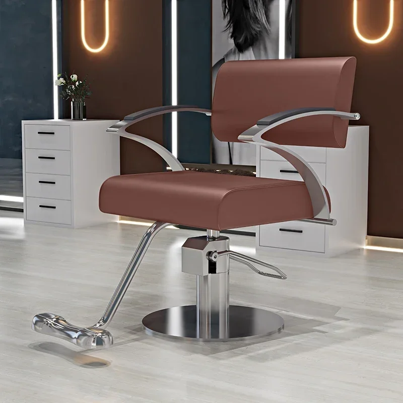 

Black Heavy Duty Barber Chair Professional Eyelash Decoration Purpose Salon Barbershop Gold Chairs Hair Stylist Wheel Brow Pink