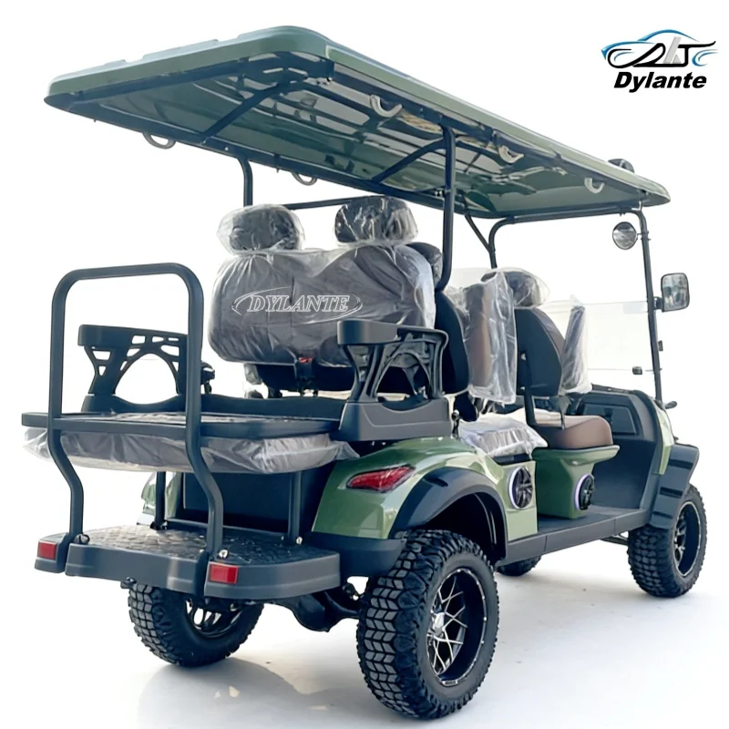 

2026 Electric Golf Cart Hunting Carts New Design Customizable Golf Course Cart With Rain Cover 12-Inch Off-Road Tires