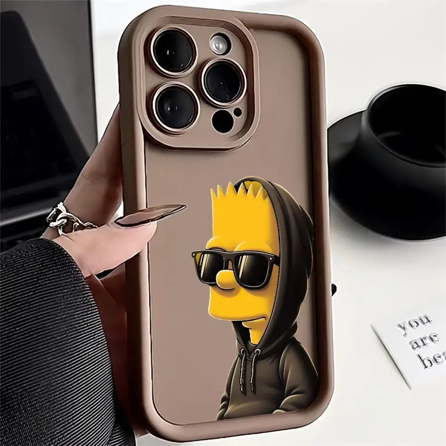 حافظة هاتف ديزني كول سمبسنز بارت لهاتف آيفون 16 13 12 11 15 14 Plus Pro Pro Max 13 12 Mini X XS Max XR 7 8 SE