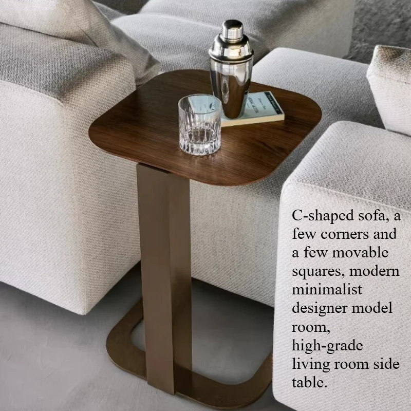 

Modern C Shaped Side Table Clearance Nordic Single Bedroom End Table Corner Small Muebles Para Salas Living Room Furniture