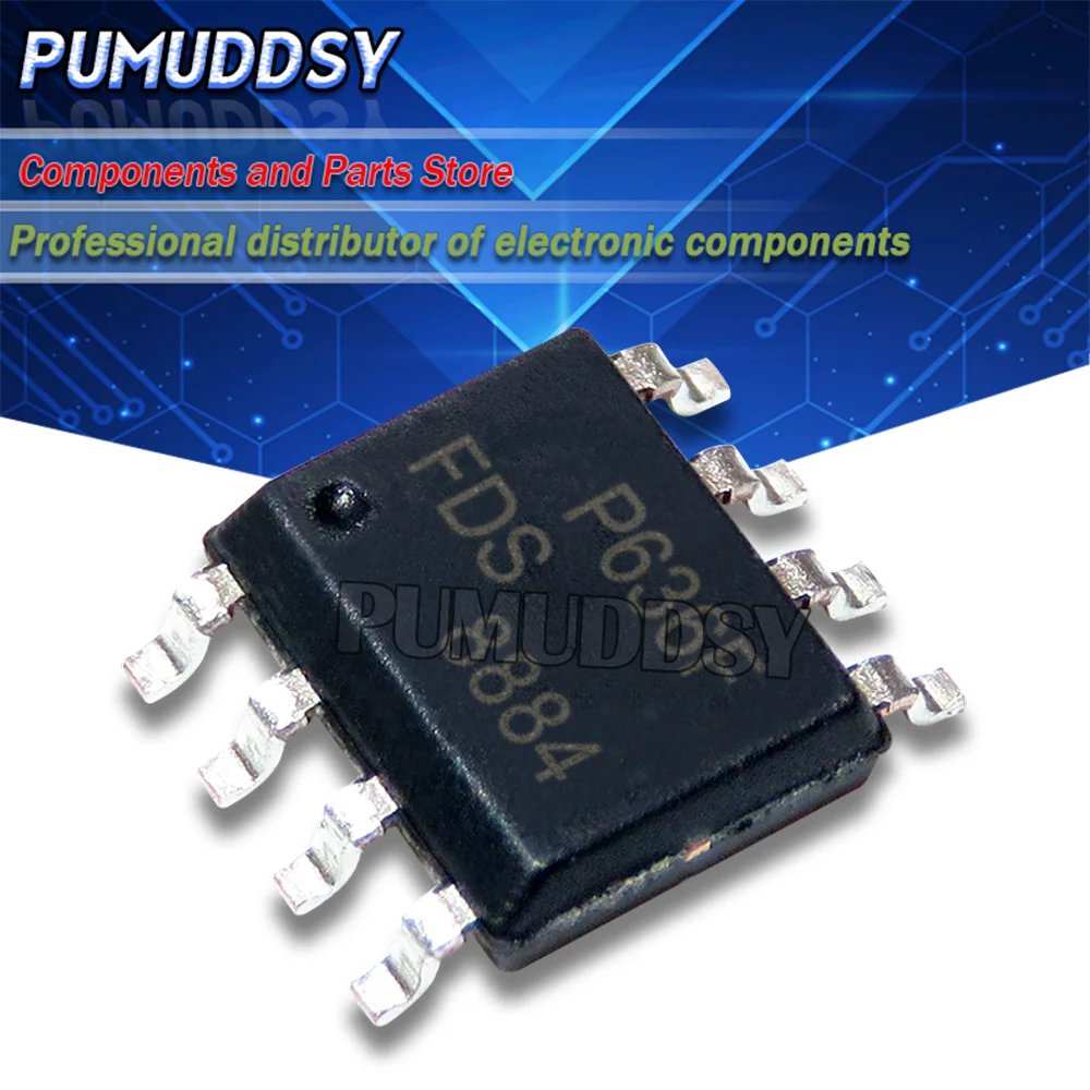 مراجعة شاملة لـ 10 قطع FDS8884 8884 MOSFET SOP-8 IC: الأداء، التوصيل، والتطبيقات العملية
