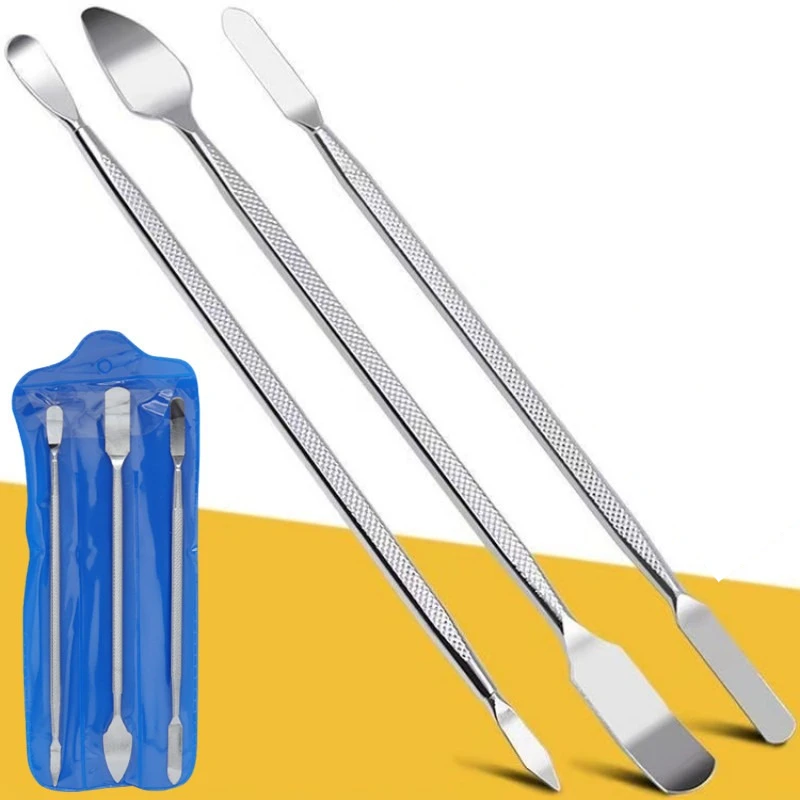 3in1 Metal Crowbar Pry Opener Kit For iPhone Back Cover Glass Disassembly Removal Repair Tools