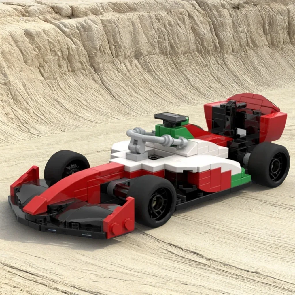 

585 шт. MOC Dallara F2 2025 City Champions супер автомобиль строительные блоки модель рождественская игрушка подарок конструкция DIY сборка креатив