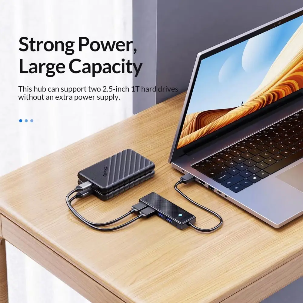 

USB Adapter 4-Pors USB 3.0 Splitter Data Transfer High Speed 4 in 1 USB3.0 HUB Extend Connector USB Port Expander