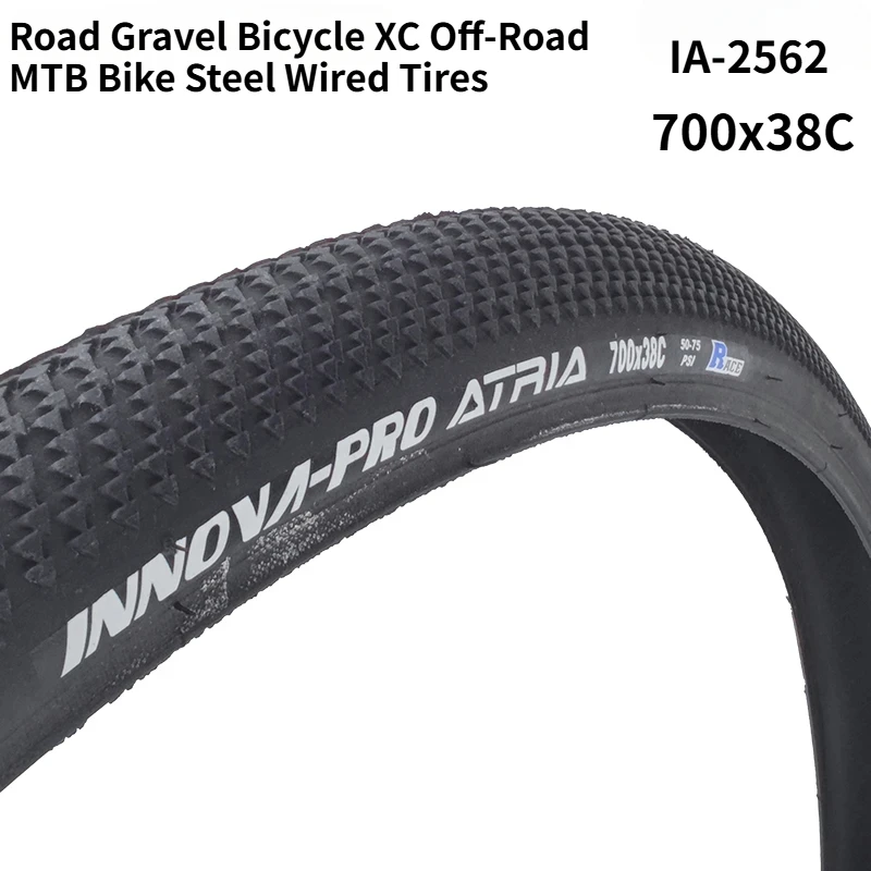 IA-2562 PRO ATRIA 700x38C 40-622 Gravel Bicycle Tire Steel Wired MTB Off-Road Bike Tires 50-75PSI Cycling Road Race Tires