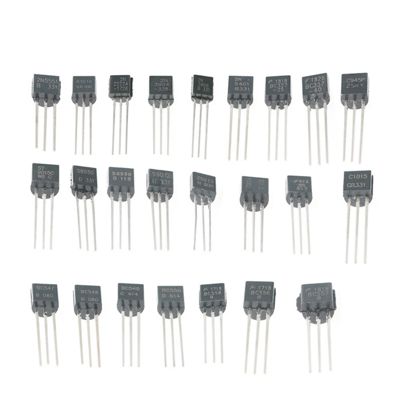 840Pcs/Set 24Values TO-92 Transistor BC547 BC327 BC337 2N2222 3904 PNP/NPN Transistors Set Electronics Assortment Kit